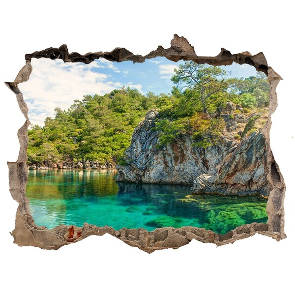 Hole in the wall sticker Paradise Bay