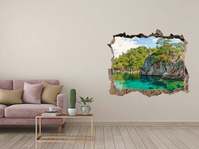 Hole in the wall sticker Paradise Bay