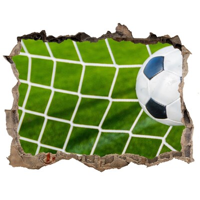 Hole in the wall decal Ball in the goal