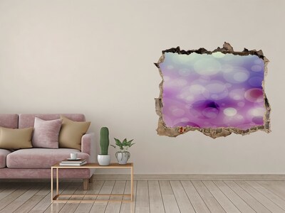 Hole in the wall sticker Colorful hole in the wall