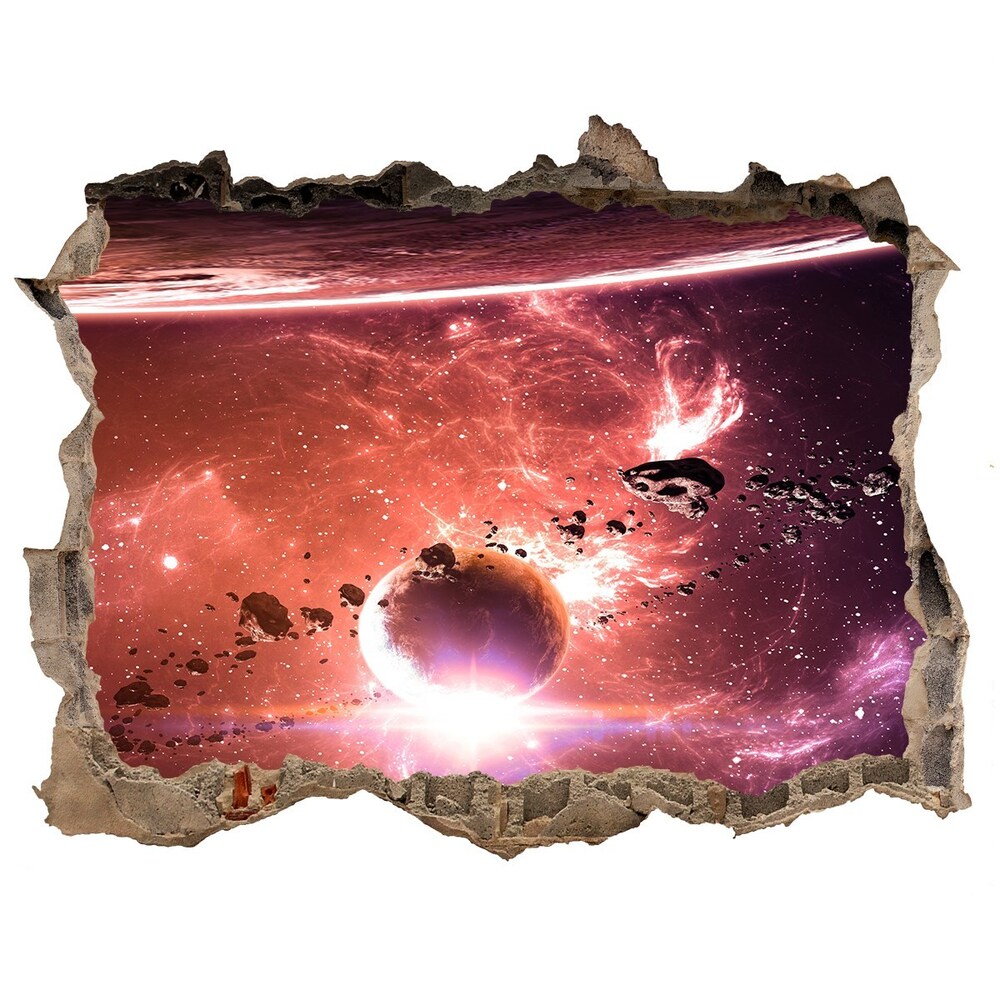 Hole wall sticker Galaxy