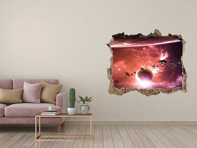 Hole wall sticker Galaxy