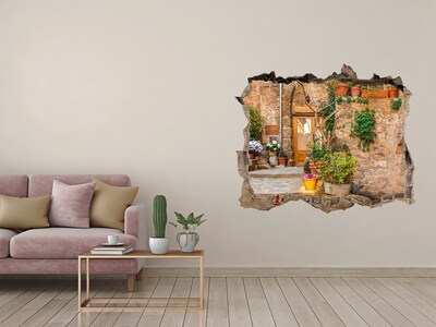 Hole wall sticker Charming street