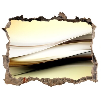 Hole wall sticker Abstract landscape in a hole in the wall