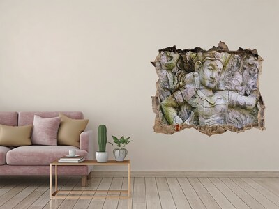 3D wall hole Deity in the ruins