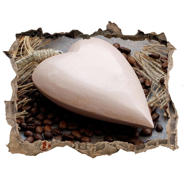 Hole wall sticker A coffee oasis in the ruins