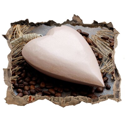 Hole wall sticker A coffee oasis in the ruins