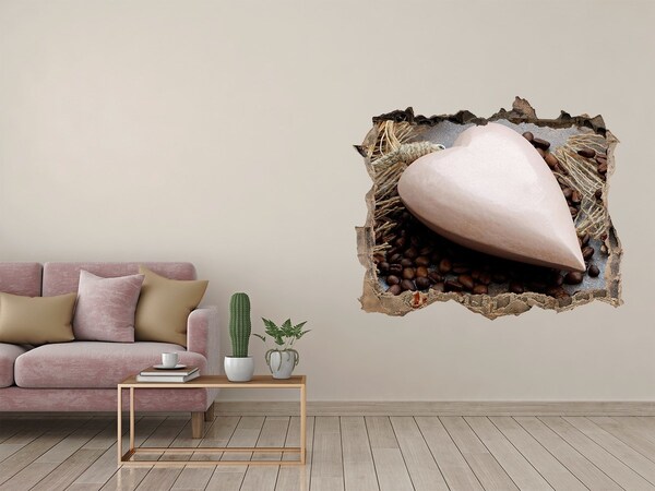 Hole wall sticker A coffee oasis in the ruins