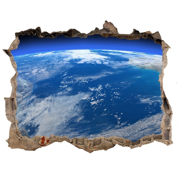 Hole wall sticker Planet Earth