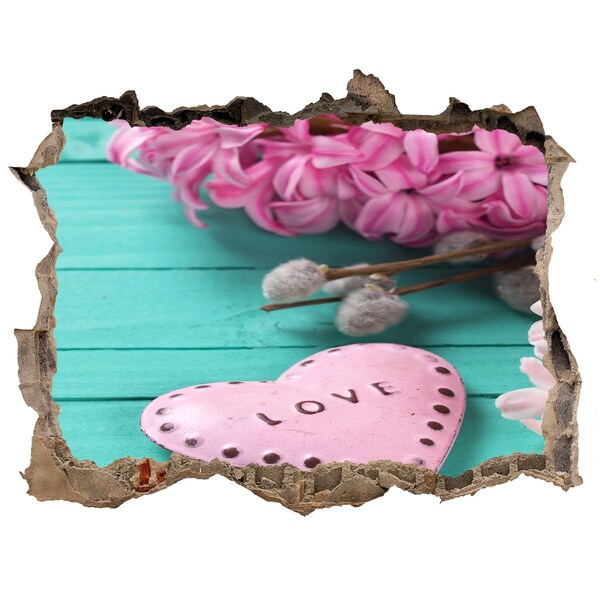 Hole wall sticker A heart full of love