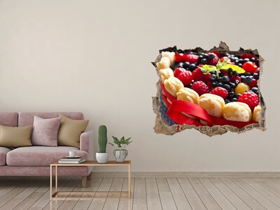 Hole in the wall decal Forest fruit cake