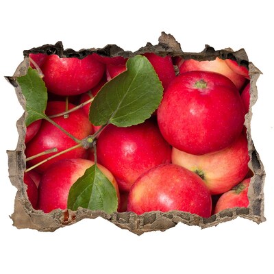 Hole in the wall decal Red apples