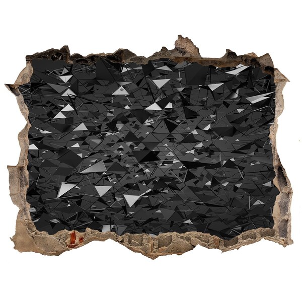 Hole in the wall sticker Black abyss in the wall