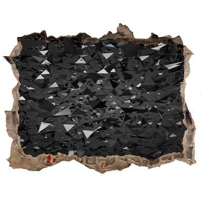 Hole in the wall sticker Black abyss in the wall