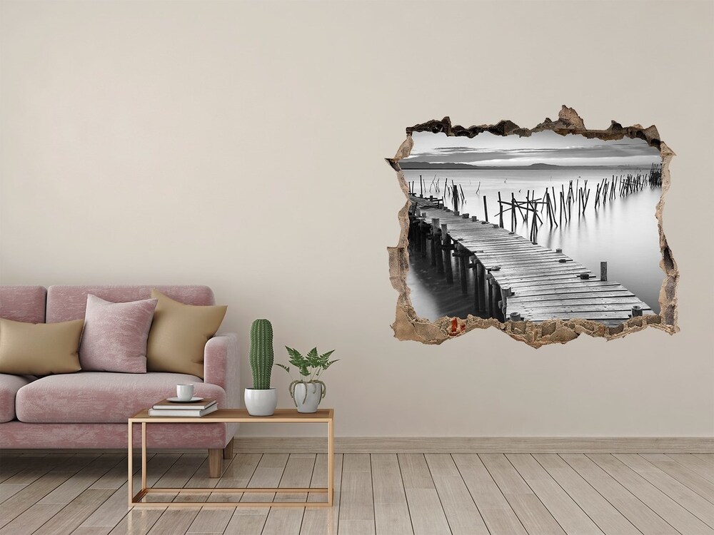 3D wall hole Wooden pier