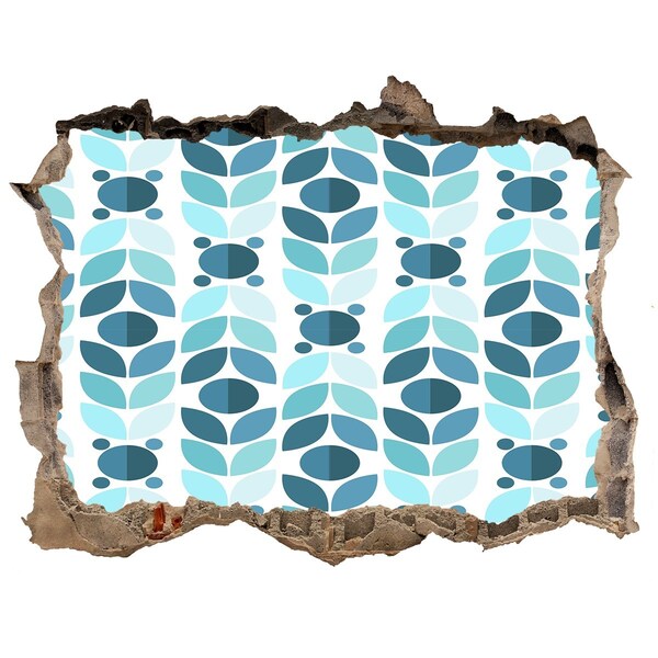 Hole wall sticker Hole in the Wall Floral Pattern