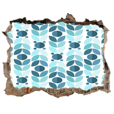 Hole wall sticker Hole in the Wall Floral Pattern