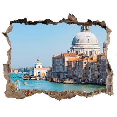 Hole in the wall decal Venice in the light of day