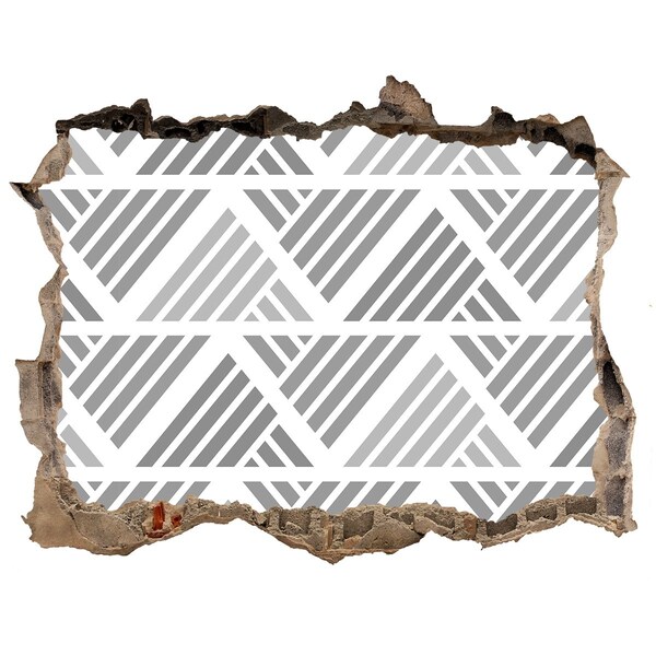 Hole in the wall sticker Geometry in concrete
