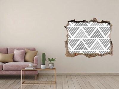 Hole in the wall sticker Geometry in concrete