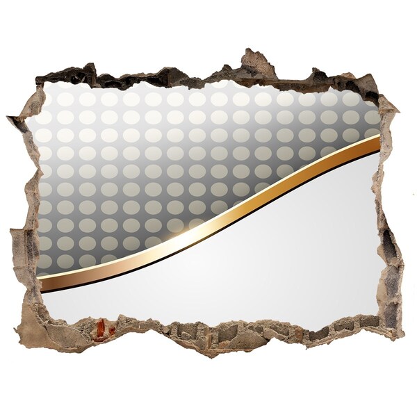 Hole in the wall sticker Broken mirror wall