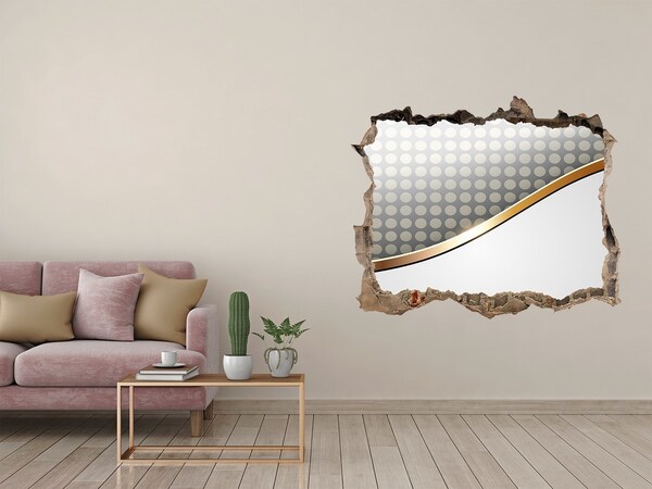 Hole in the wall sticker Broken mirror wall