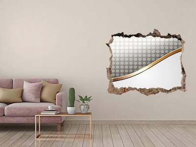 Hole in the wall sticker Broken mirror wall