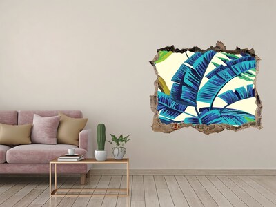 Hole in the wall decal Tropical Greenery in a Hole in the Wall
