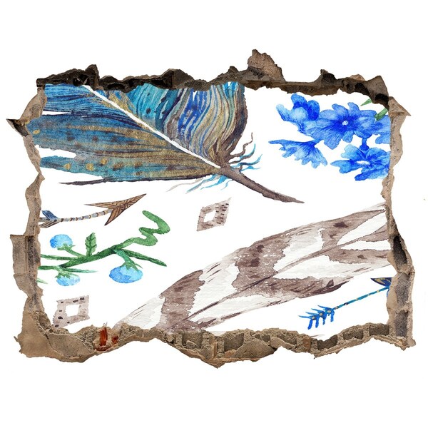 Hole in the wall sticker A mysterious oasis in the jungle