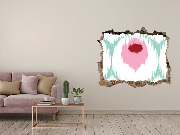 3D wall hole wallpaper Sound illusion in concrete