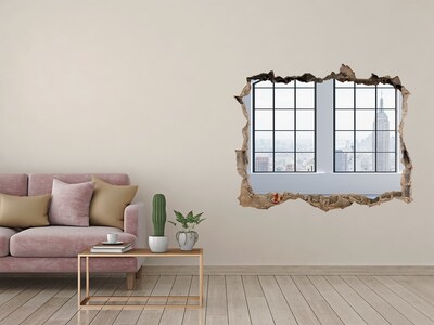 Hole in the wall sticker View of New York