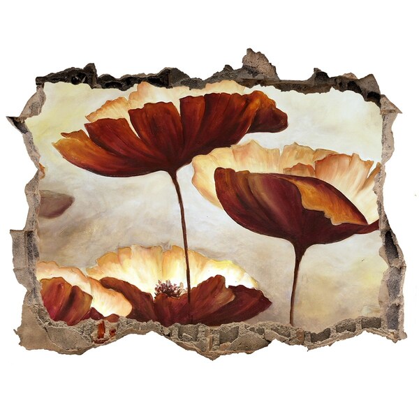 Hole in the wall decal A floral dream in a ruined wall