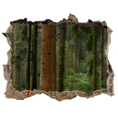 Hole in the wall sticker Green Forest in a Hole in the Wall