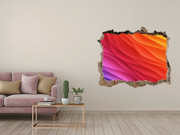 Hole in the wall sticker A Wave of Color in a Hole in the Wall