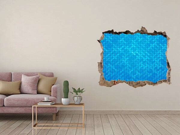 Hole in the wall decal Water Reflection