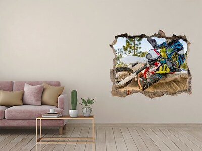 3D wall hole Motocross in action