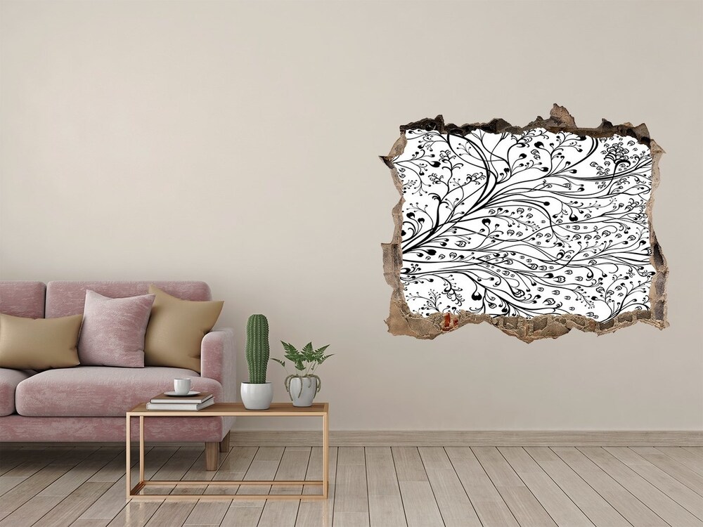 Hole in the wall decal Deer on the hill