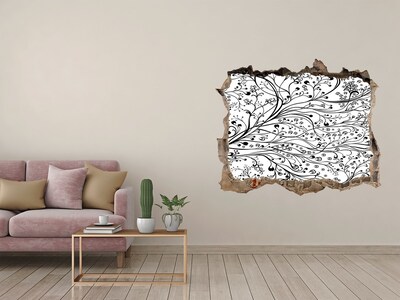 Hole in the wall decal Deer on the hill