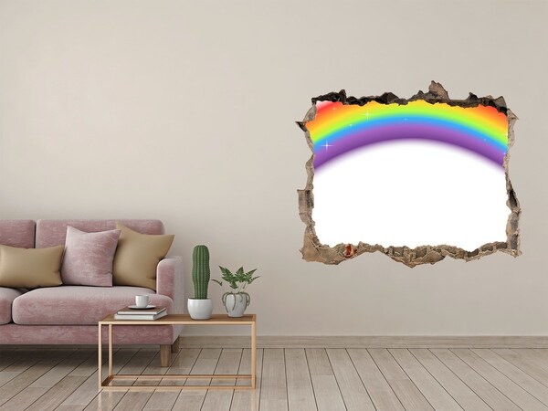 Hole in the wall decal Brick wall