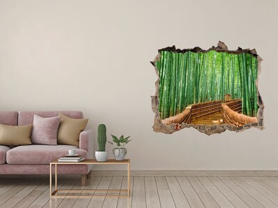 Hole in the wall decal Bamboo Forest Escape