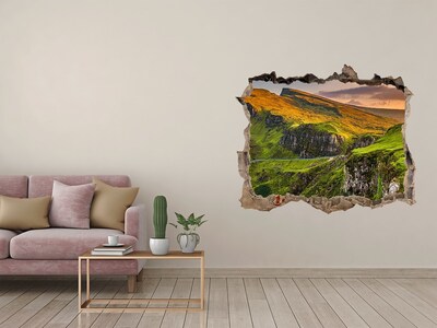 Hole in the wall sticker Green Hills of Scotland