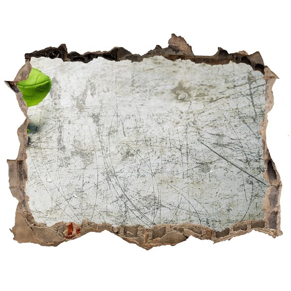 3D wall hole A ruined wall with a view of the sky