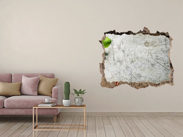 3D wall hole A ruined wall with a view of the sky