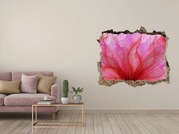 Hole wall sticker A floral burst of color