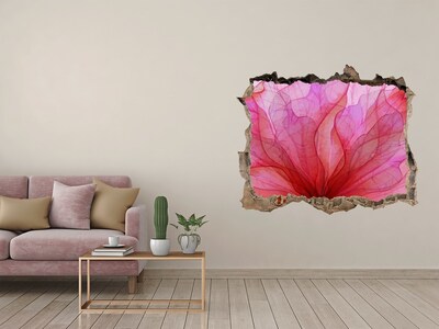 Hole wall sticker A floral burst of color