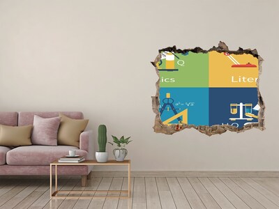 Hole in the wall decal Science in action