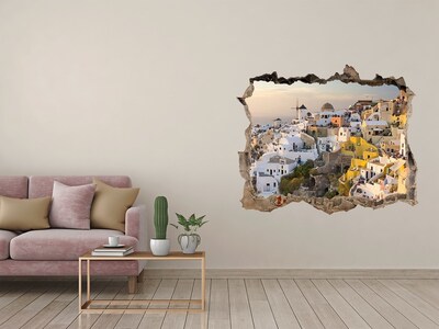 Hole in the wall decal Santorini in Greece