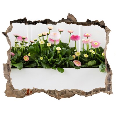 Hole in the wall decal Hole in the Wall Flower Garden