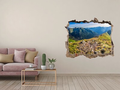 Hole in the wall decal Panorama of the Tatra Mountains