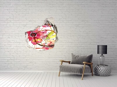 Hole in the wall decal Hole in the Wall Flower Dream